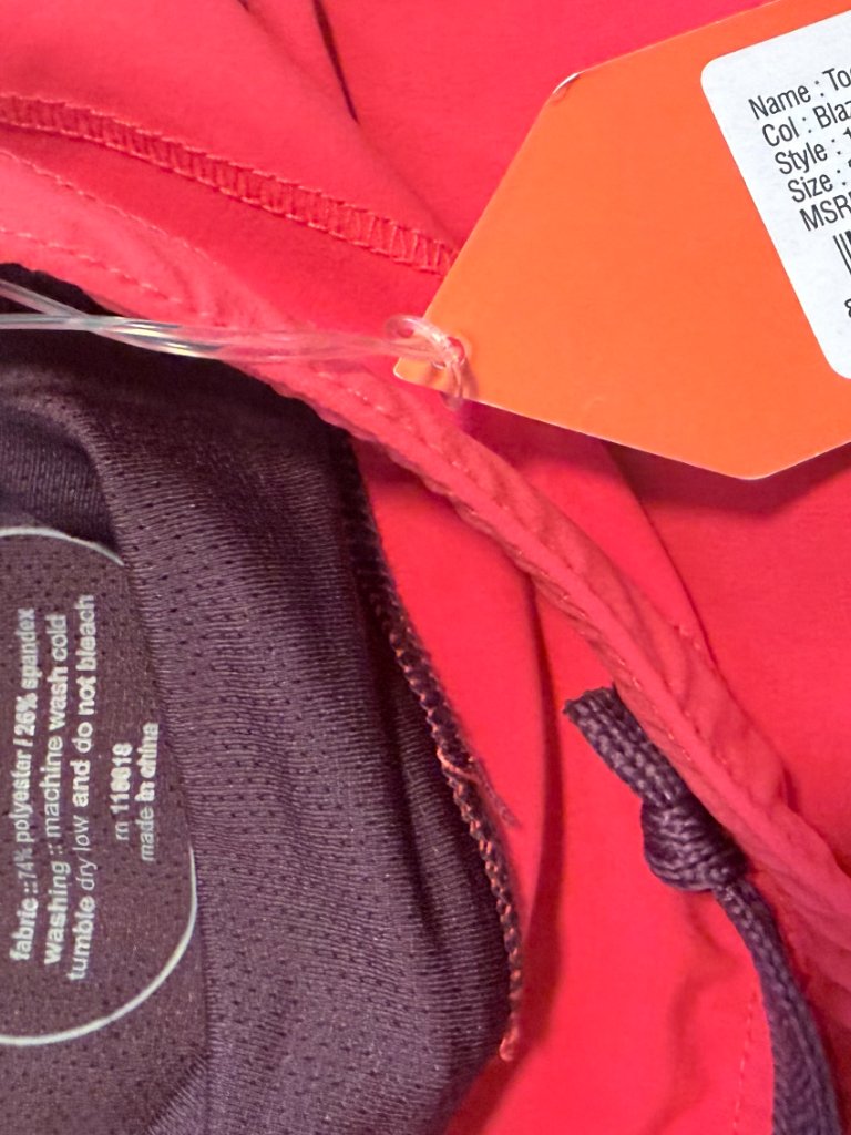 Nwt Oiselle Toolbelt Roga Shorts Women’s Size 2 Blaze Red Running Shorts* — image 6 of 8